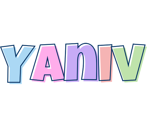 Yaniv pastel logo