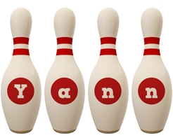 Yann bowling-pin logo