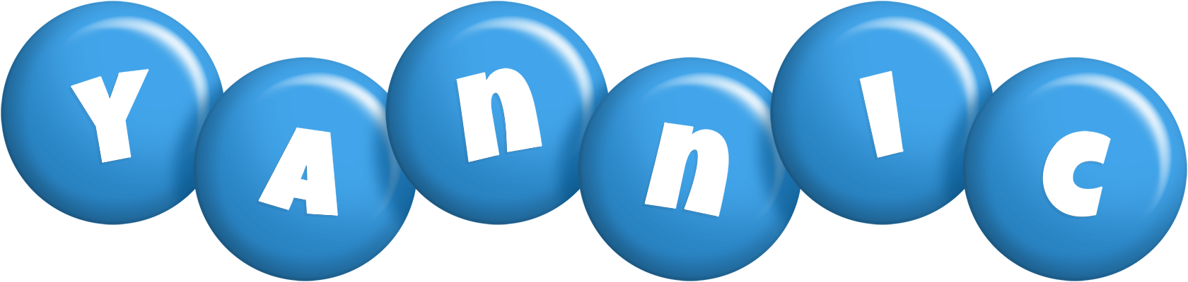 Yannic candy-blue logo