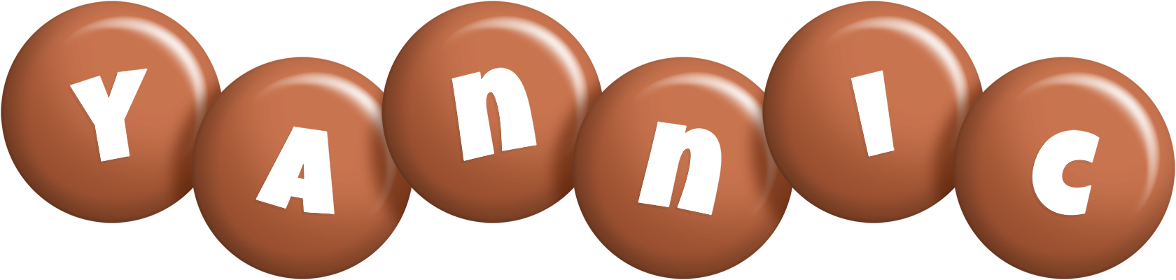 Yannic candy-brown logo