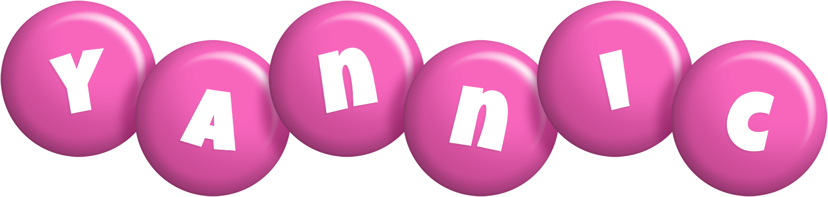 Yannic candy-pink logo