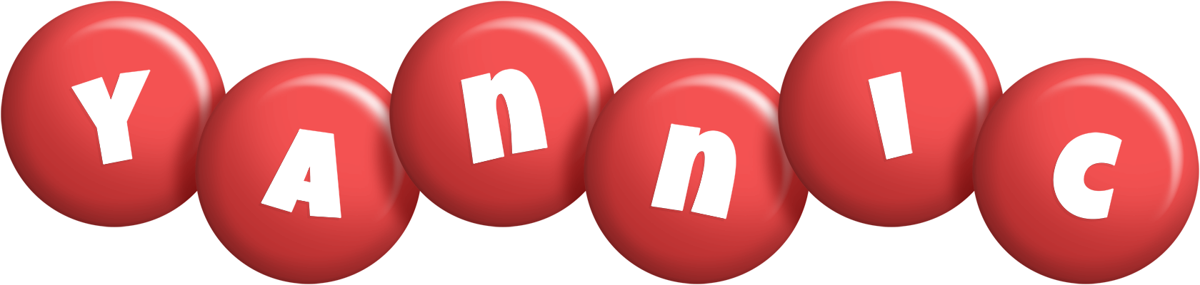 Yannic candy-red logo