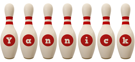 Yannick bowling-pin logo