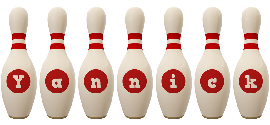 Yannick bowling-pin logo