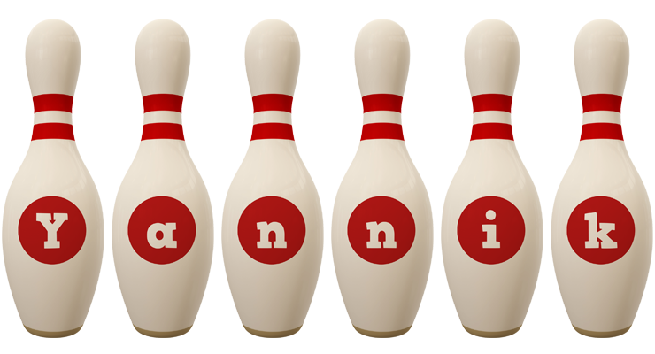 Yannik bowling-pin logo