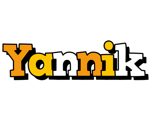 Yannik cartoon logo