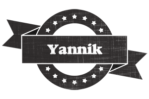 Yannik grunge logo