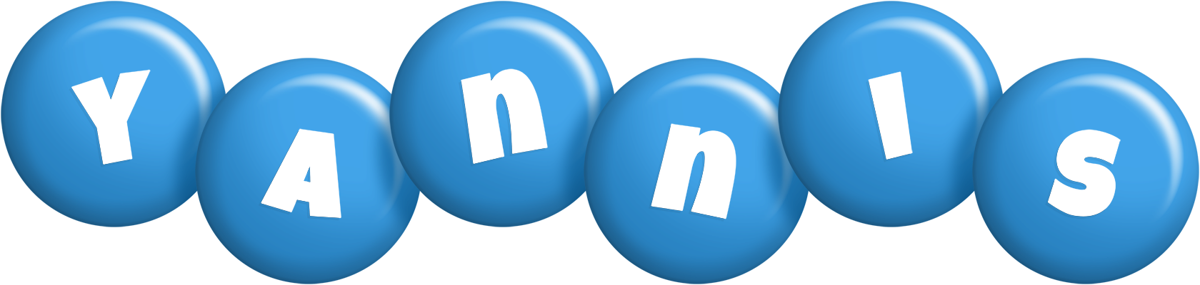 Yannis candy-blue logo