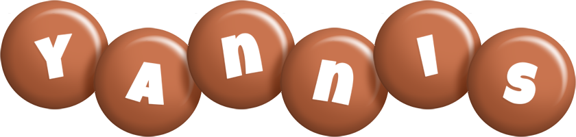 Yannis candy-brown logo