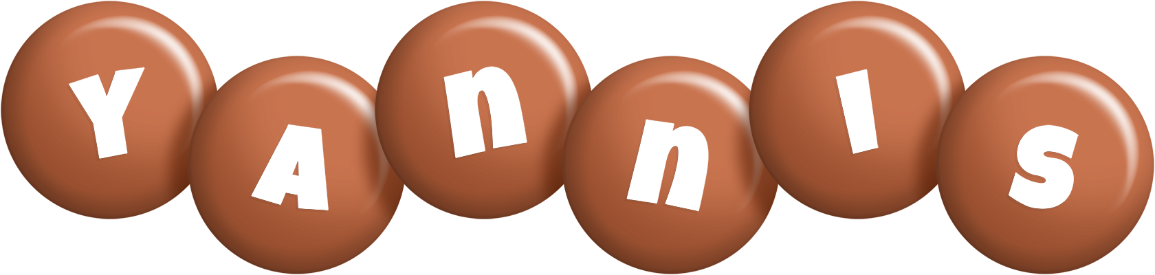 Yannis candy-brown logo