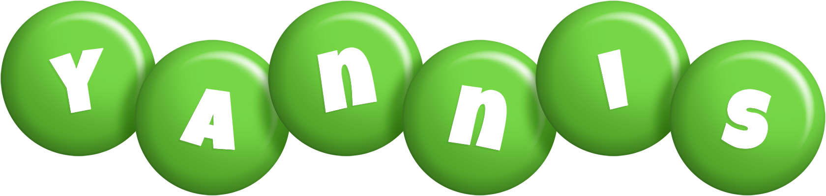 Yannis candy-green logo