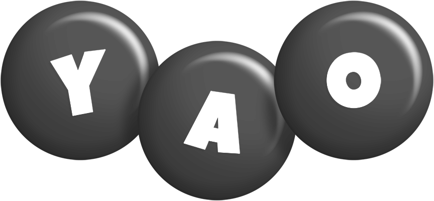 Yao candy-black logo