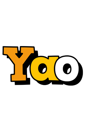 Yao cartoon logo