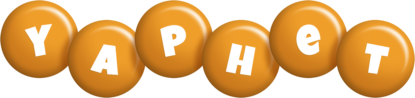 Yaphet candy-orange logo