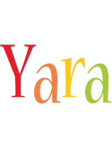 Yara birthday logo