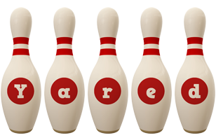 Yared bowling-pin logo