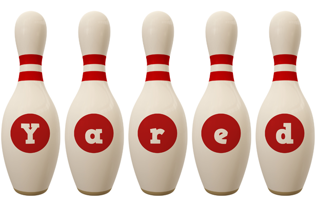 Yared bowling-pin logo