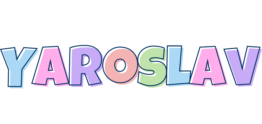 Yaroslav pastel logo