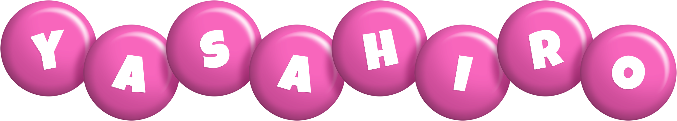 Yasahiro candy-pink logo