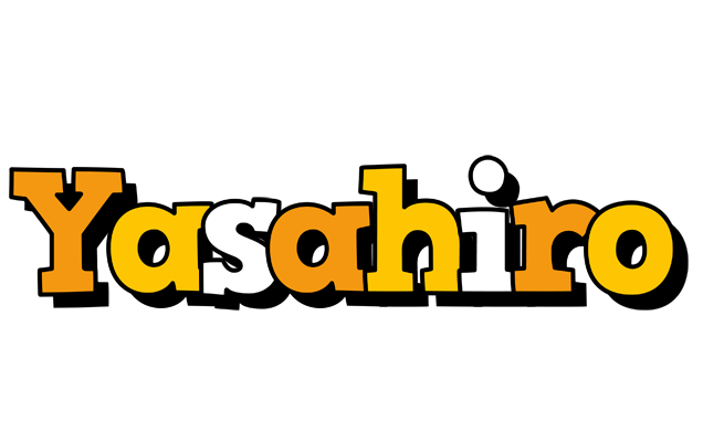 Yasahiro cartoon logo
