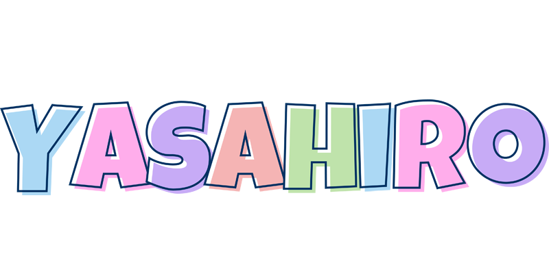 Yasahiro pastel logo