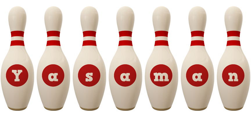 Yasaman bowling-pin logo