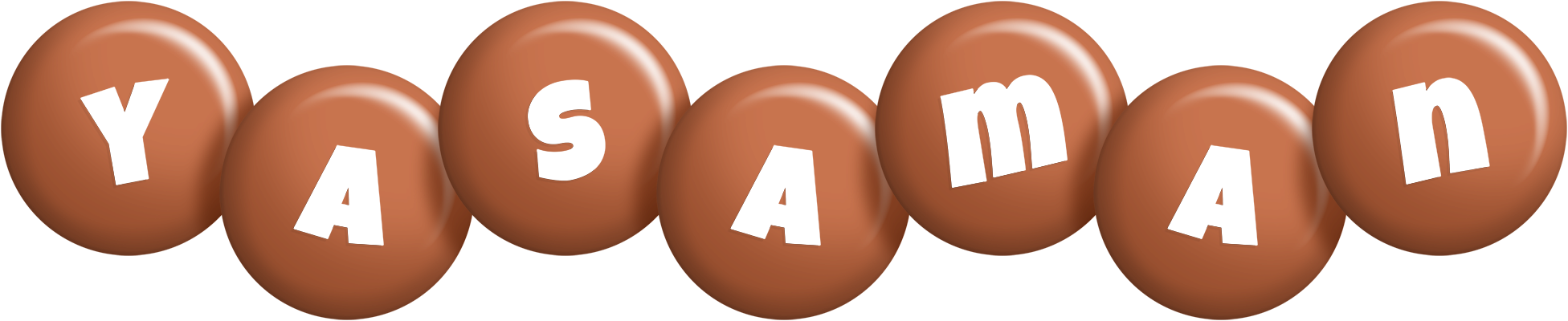Yasaman candy-brown logo