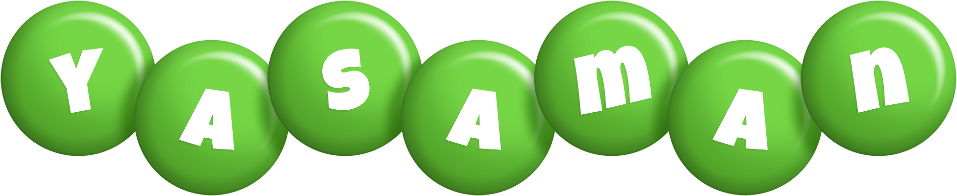Yasaman candy-green logo