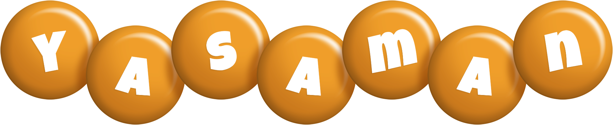 Yasaman candy-orange logo
