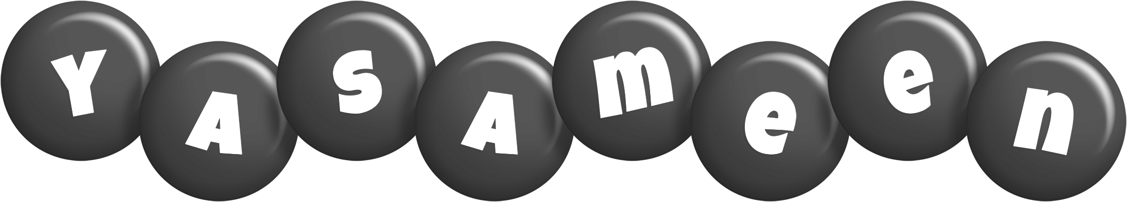 Yasameen candy-black logo