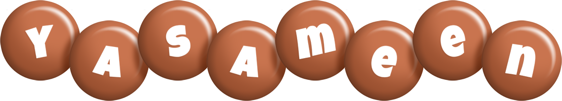 Yasameen candy-brown logo