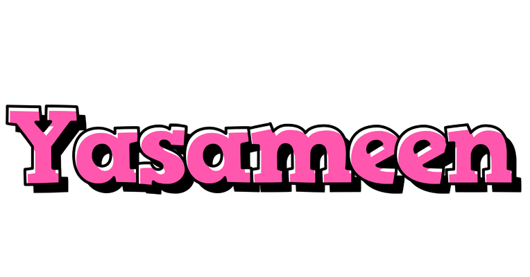Yasameen girlish logo