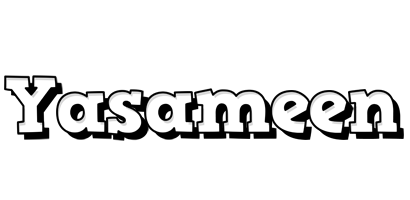 Yasameen snowing logo