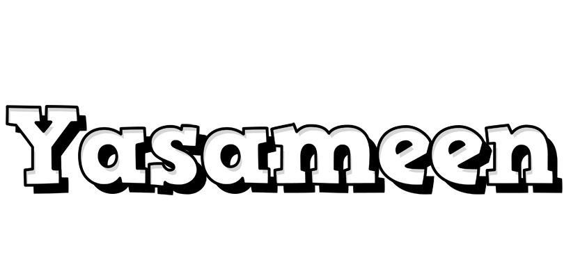 Yasameen snowing logo