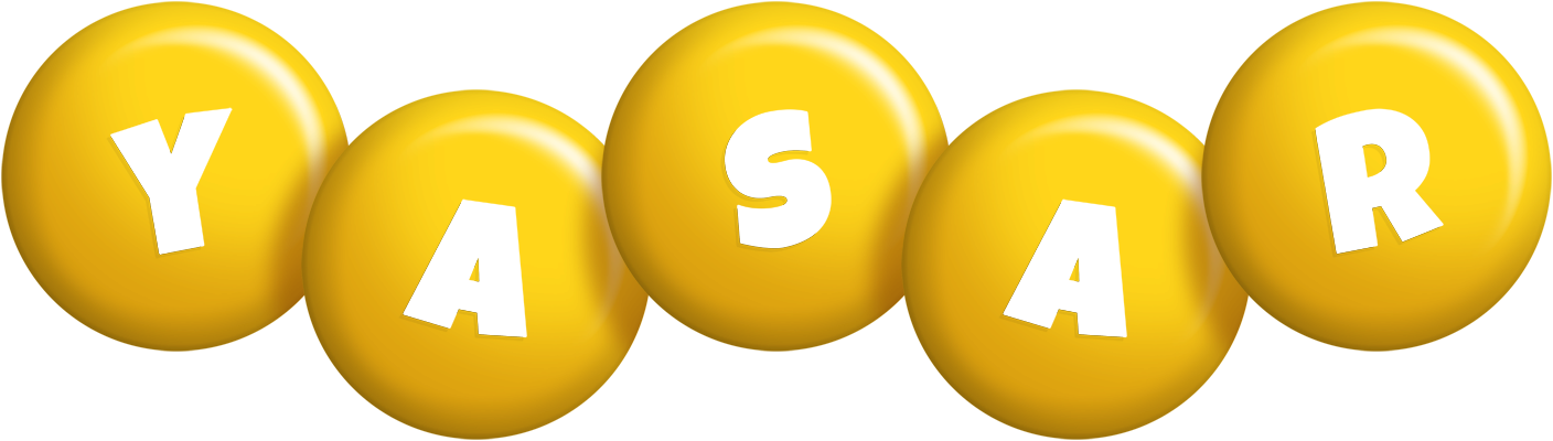 Yasar candy-yellow logo