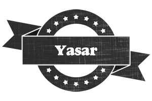 Yasar grunge logo