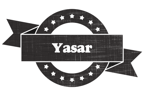 Yasar grunge logo