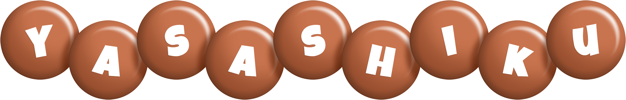 Yasashiku candy-brown logo