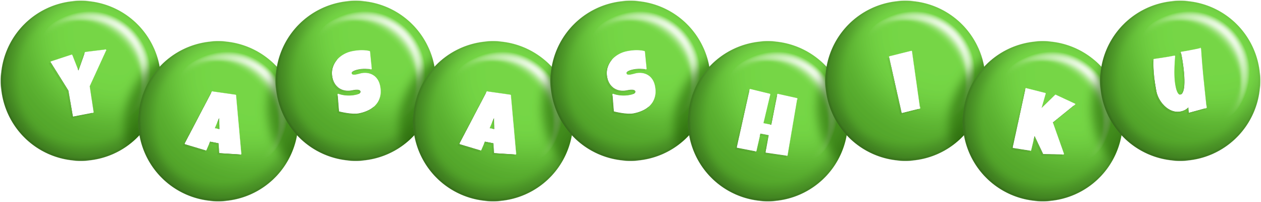 Yasashiku candy-green logo