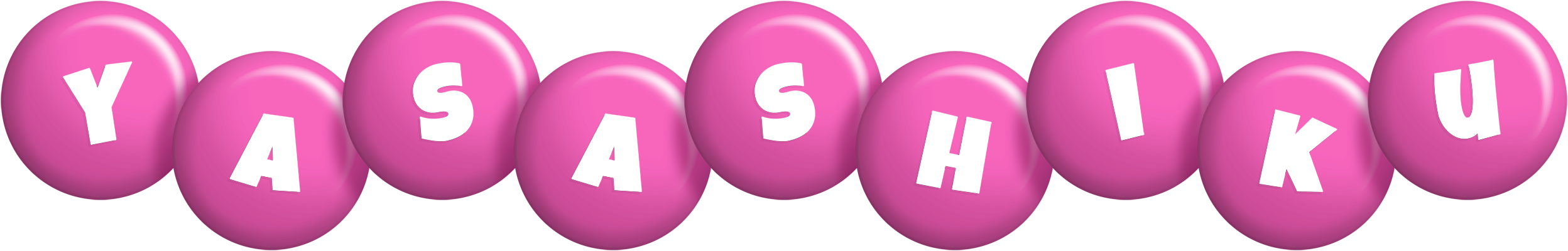 Yasashiku candy-pink logo