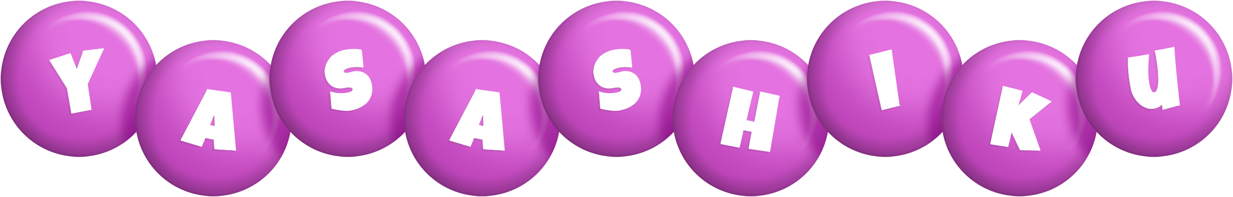 Yasashiku candy-purple logo