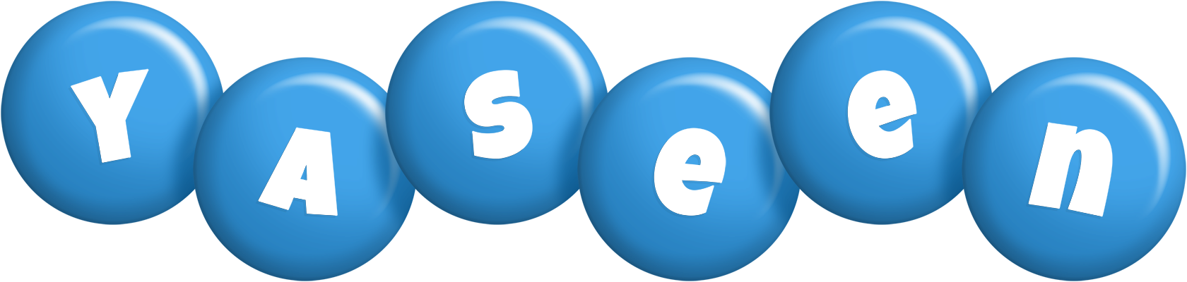 Yaseen candy-blue logo