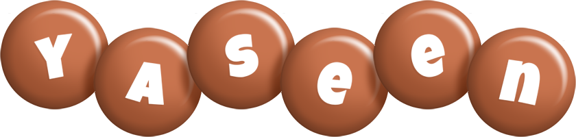 Yaseen candy-brown logo