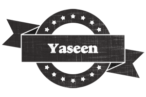 Yaseen grunge logo