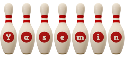 Yasemin bowling-pin logo