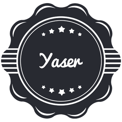 Yaser badge logo