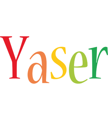 Yaser birthday logo