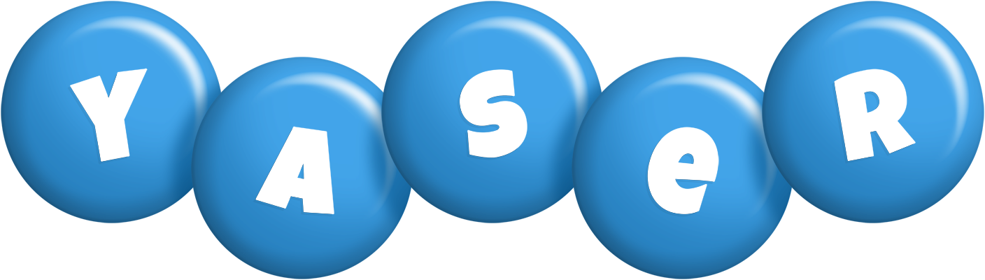 Yaser candy-blue logo