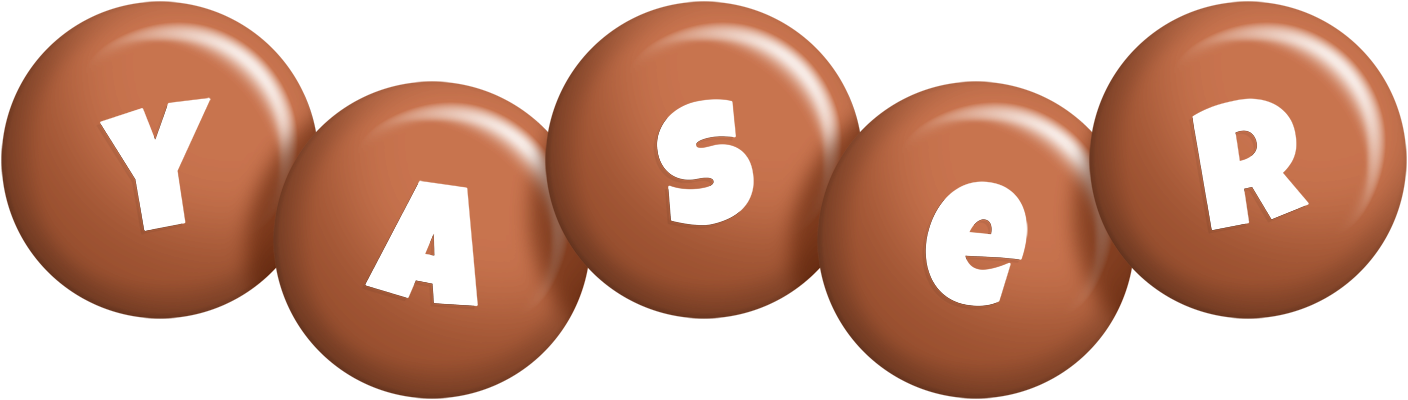 Yaser candy-brown logo