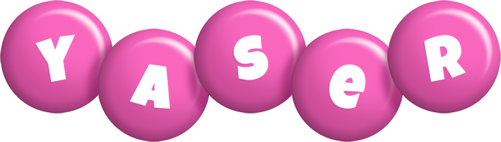 Yaser candy-pink logo